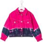 Alberta Ferretti Kids Spijkerjack met tie-dye print Roze - Thumbnail 1