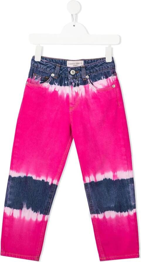 Alberta Ferretti Kids Straight jeans Roze