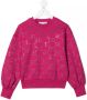 Alberta Ferretti Kids Sweater met logoprint Roze - Thumbnail 1