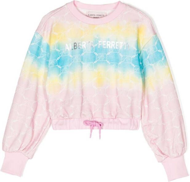 Alberta Ferretti Kids Sweater met ronde hals Roze