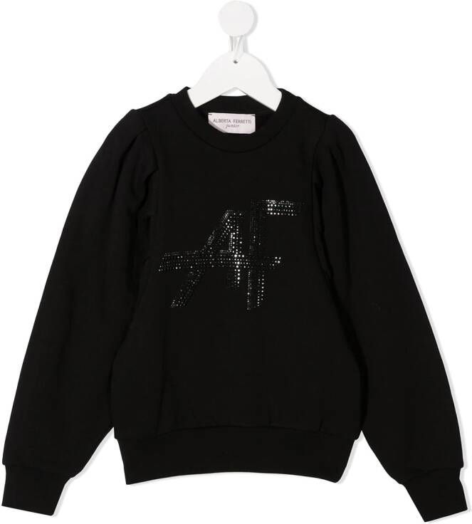 Alberta Ferretti Kids Sweater met studs Zwart