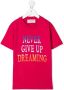 Alberta Ferretti Kids T-shirt met tekst Roze - Thumbnail 1