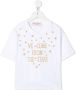 Alberta Ferretti Kids T-shirt met tekst Wit - Thumbnail 1