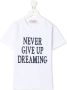 Alberta Ferretti Kids T-shirt met tekst Wit - Thumbnail 1