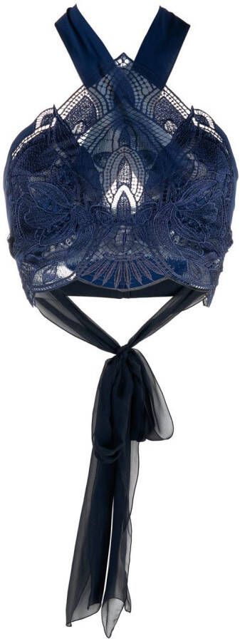 Alberta Ferretti Cropped top Blauw