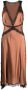 Alberta Ferretti Midi-jurk met V-hals Bruin - Thumbnail 1