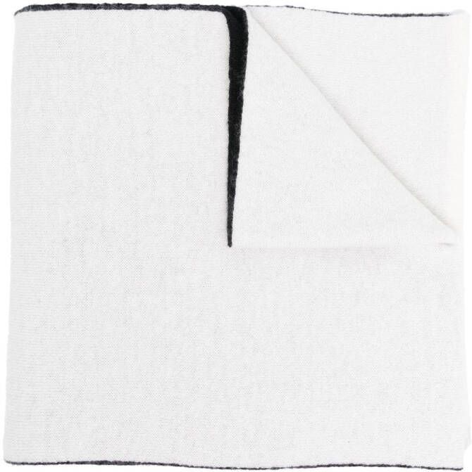 Alberta Ferretti Sjaal met logoprint Wit