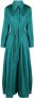 Alberta Ferretti Maxi-jurk met trekkoord Groen - Thumbnail 1