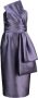Alberta Ferretti Midi-jurk met oversized strik Paars - Thumbnail 1