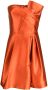 Alberta Ferretti Mini-jurk met satijnen afwerking Oranje - Thumbnail 1