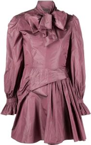 Alberta Ferretti Mini-jurk met strik Roze