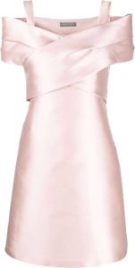 Alberta Ferretti Mini-jurk met V-hals Roze