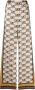 Alberta Ferretti Palazzo broek met logoprint Beige - Thumbnail 1