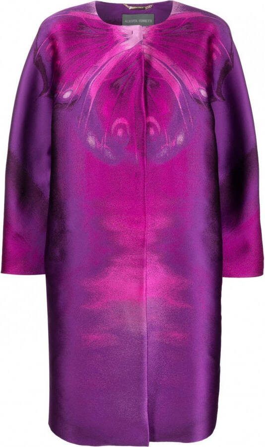 Alberta Ferretti Jas met print Paars