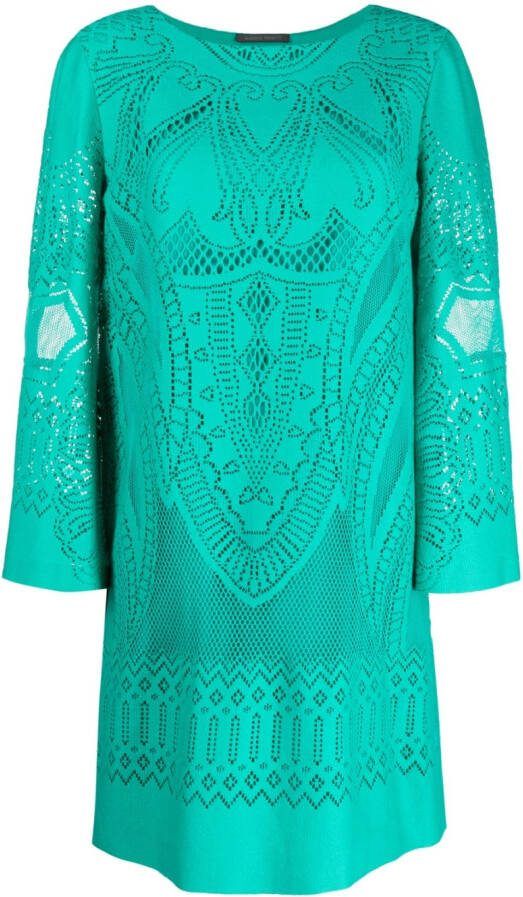 Alberta Ferretti Flared blousejurk Groen