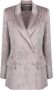 Alberta Ferretti Ribfluwelen blazer Grijs - Thumbnail 1