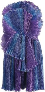 Alberta Ferretti Geplooide mini-jurk Blauw