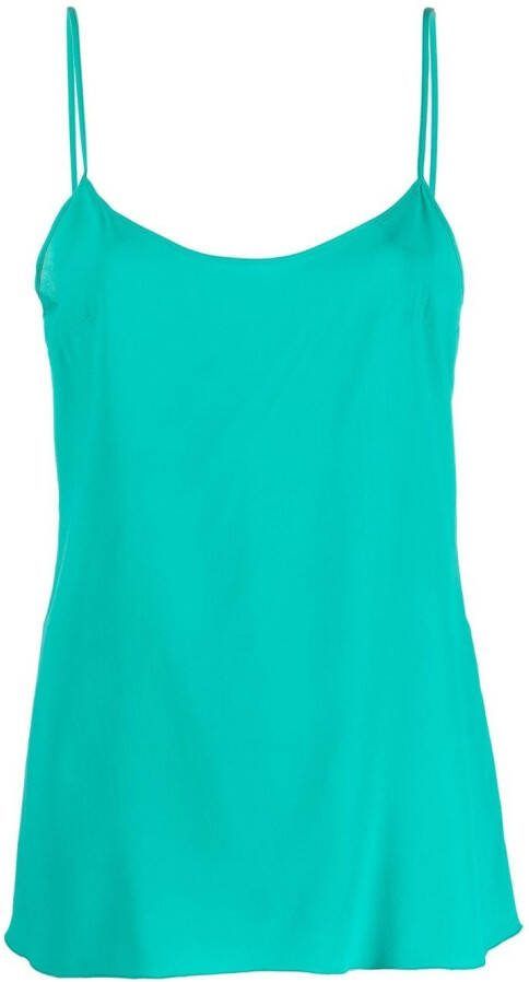 Alberta Ferretti Hemd met satijnen-effect Groen