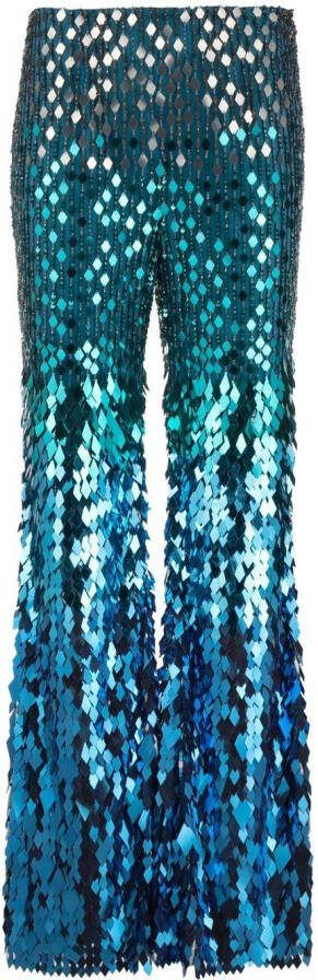 Alberta Ferretti Flared broek Blauw