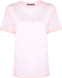 Alberta Ferretti T-shirt met print Roze