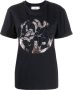 Alberta Ferretti T-shirt met tekst Zwart - Thumbnail 1