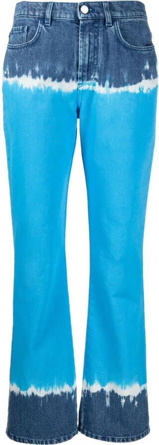 Alberta Ferretti Jeans met tie-dye print Blauw