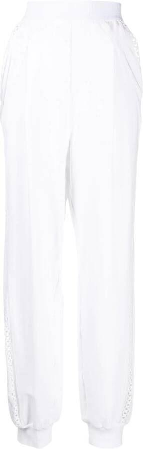 Alberta Ferretti Trainingsbroek met uitgesneden detail Wit