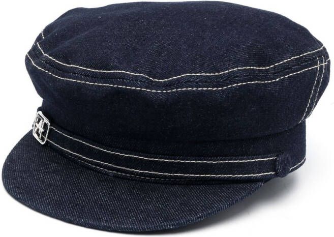 Alberta Ferretti Vissershoed met logoplakkaat Blauw