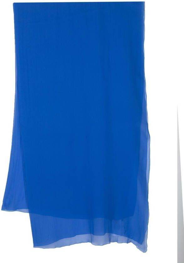 Alberta Ferretti Zijden sjaal Blauw