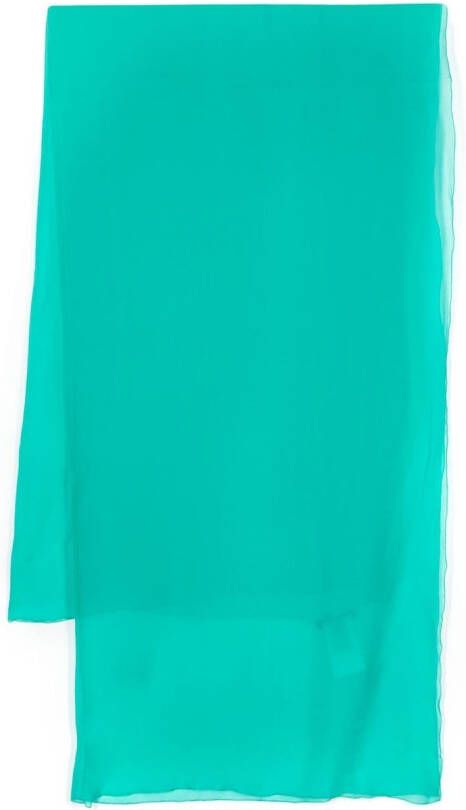 Alberta Ferretti Zijden sjaal Groen