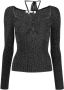 A.L.C. Metallic blouse Zwart - Thumbnail 1