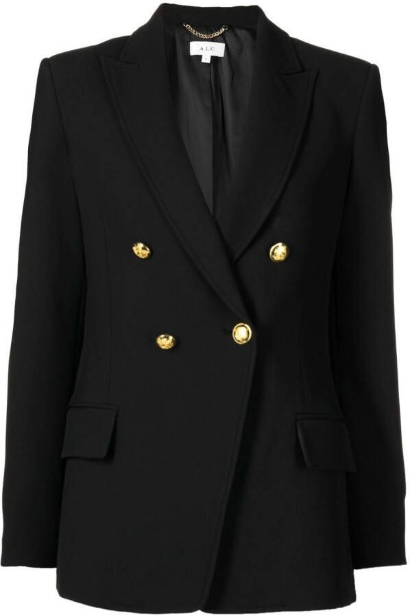 A.L.C. Blazer met dubbele rij knopen Zwart
