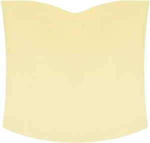 A.L.C. Strapless top Geel