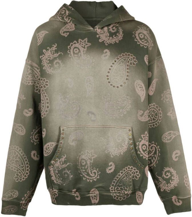 Alchemist Hoodie met paisley-print Groen