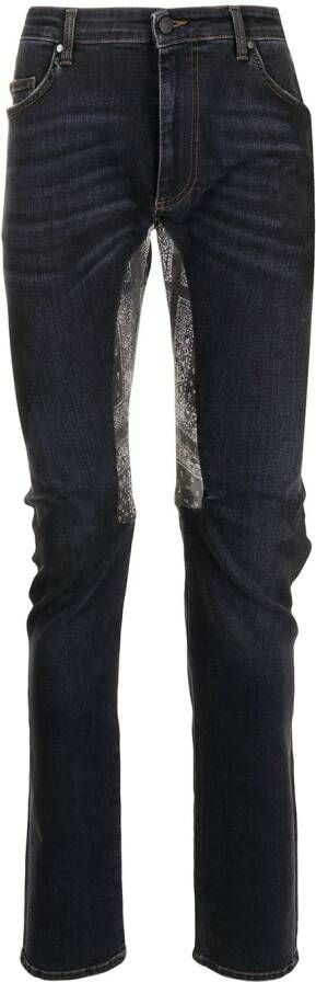 Alchemist Jeans met paisley-print Blauw