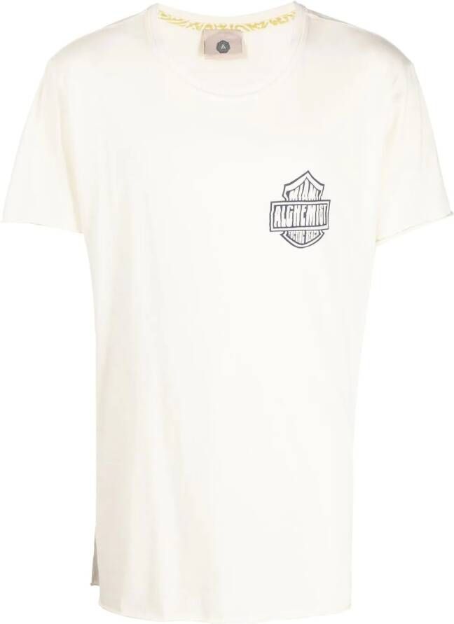 Alchemist T-shirt met logoprint Beige