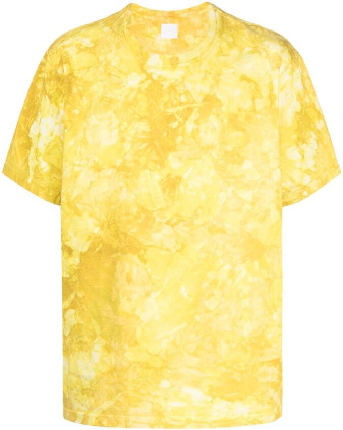 Alchemist T-shirt met tie-dye print Geel