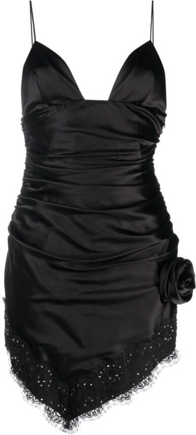 Alessandra Rich Asymmetrische jurk Zwart