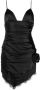 Alessandra Rich Asymmetrische jurk Zwart - Thumbnail 1