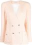 Alessandra Rich Blazer verfraaid met pailletten Roze - Thumbnail 1