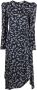Alessandra Rich Midi-jurk met print Blauw - Thumbnail 1