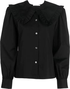 Alessandra Rich Button-up blouse Zwart