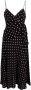 Alessandra Rich Midi-jurk met stippen Zwart - Thumbnail 1
