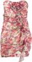 Alessandra Rich Mini-jurk met bloemenprint Roze - Thumbnail 1