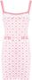 Alessandra Rich Mini-jurk met hartprint Roze - Thumbnail 1