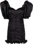 Alessandra Rich Mini-jurk met pofmouwen Zwart - Thumbnail 1