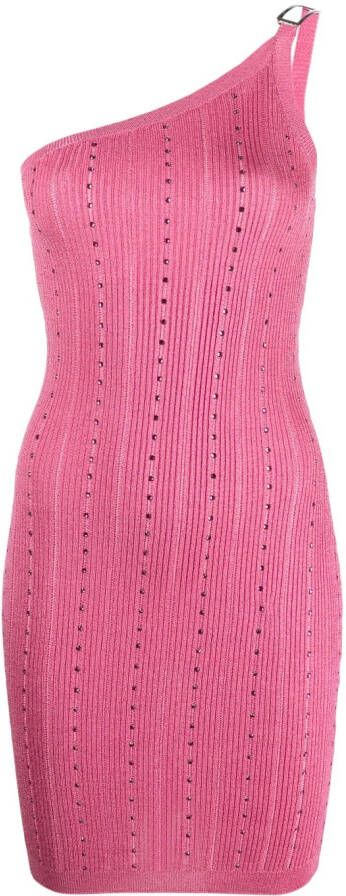 Alessandra Rich Asymmetrische jurk Roze
