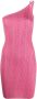Alessandra Rich Asymmetrische jurk Roze - Thumbnail 1