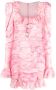 Alessandra Rich Mini-jurk met ruche Roze - Thumbnail 1