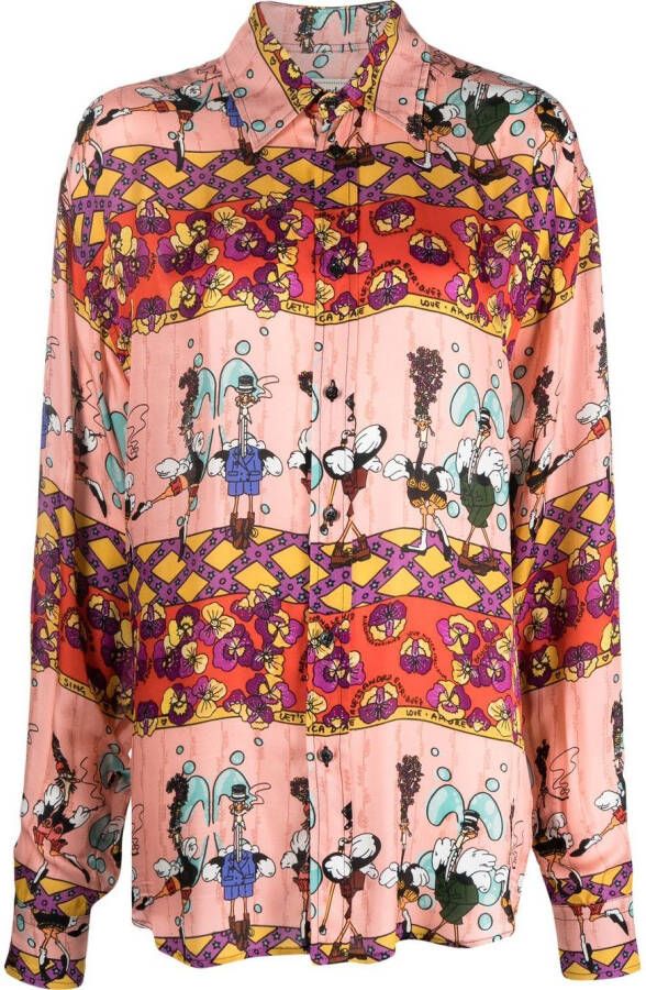 Alessandro enriquez Blouse met print Roze